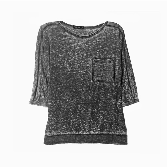 Tee grey size S,M, stud pocket, by Urban X - Picture 2 of 3